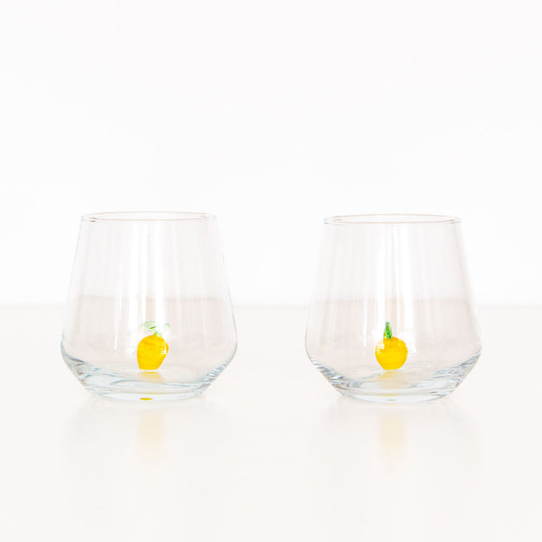 Lemon Drinking Glass