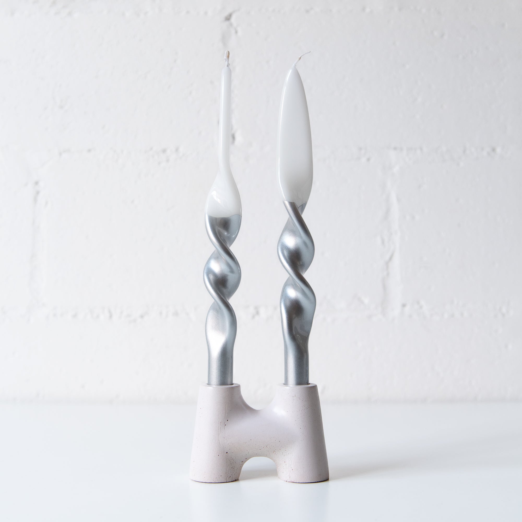 Set of 2 Spiral Candles, from Graziani