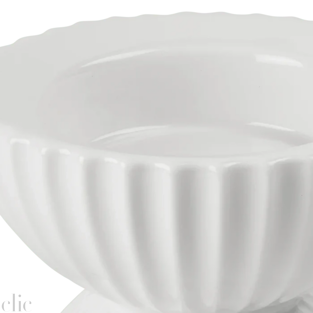 Small Tura Candleholder in White, from Lyngby Porcelaen