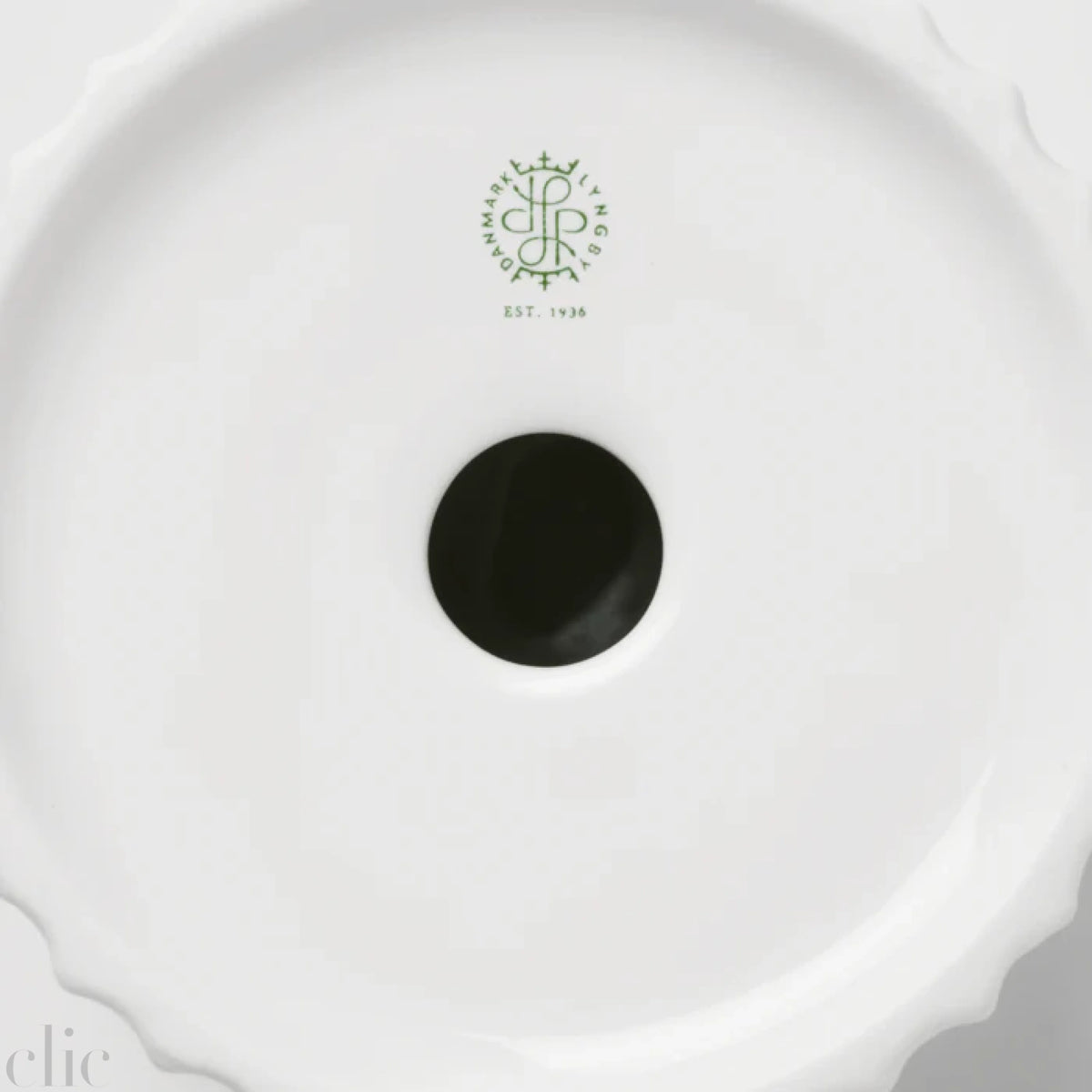 Small Tura Candleholder in White, from Lyngby Porcelaen