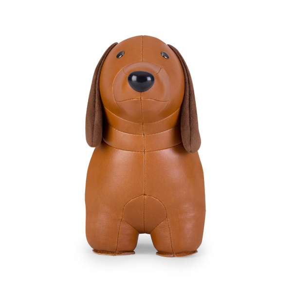 Teckel doorstop in Tan and Brown, from Zuny