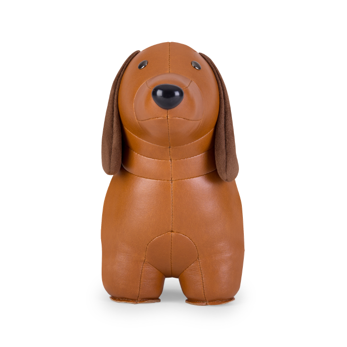 Teckel doorstop in Tan and Brown, from Zuny