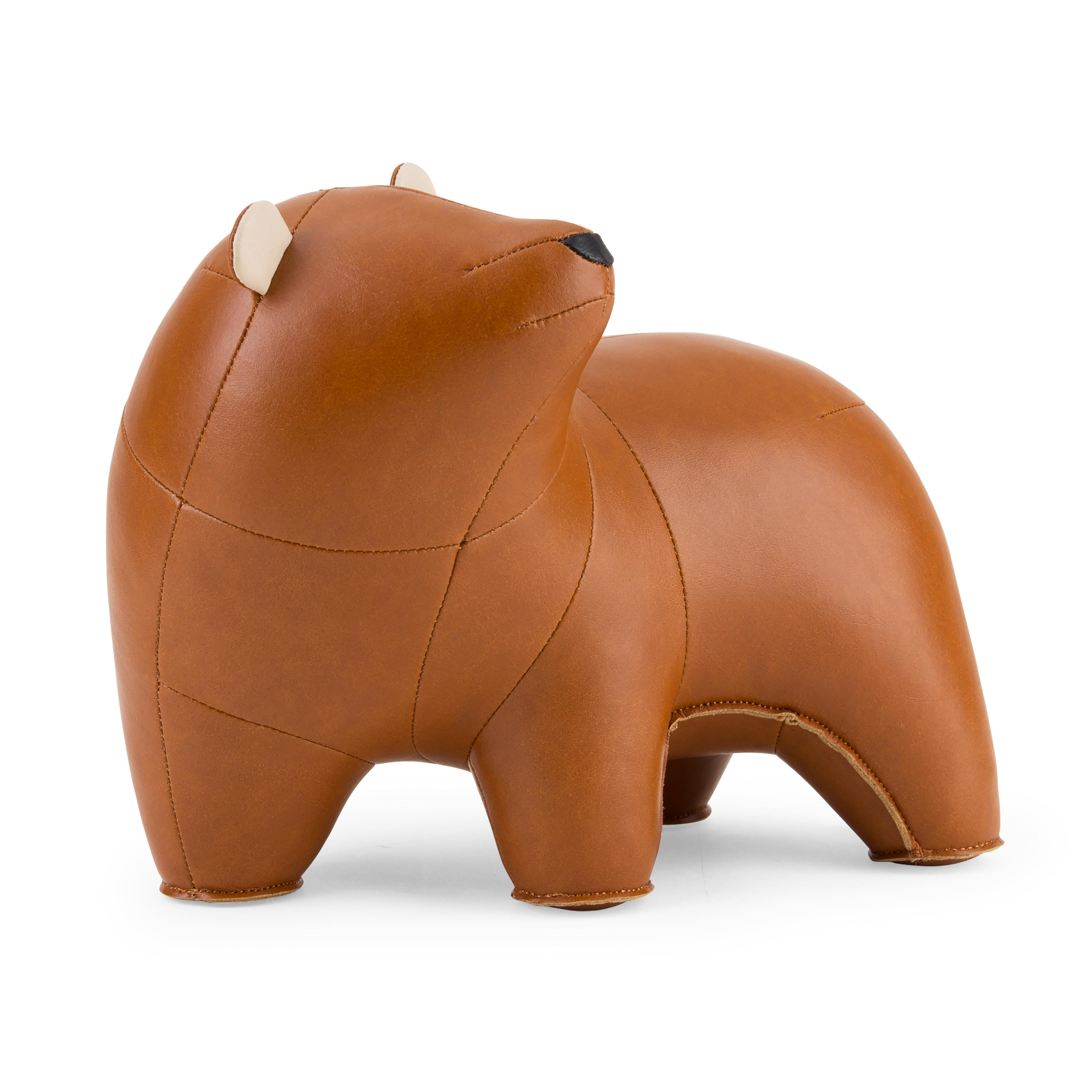 Bear Bero Bookend in Tan and Wheat, from Zuny
