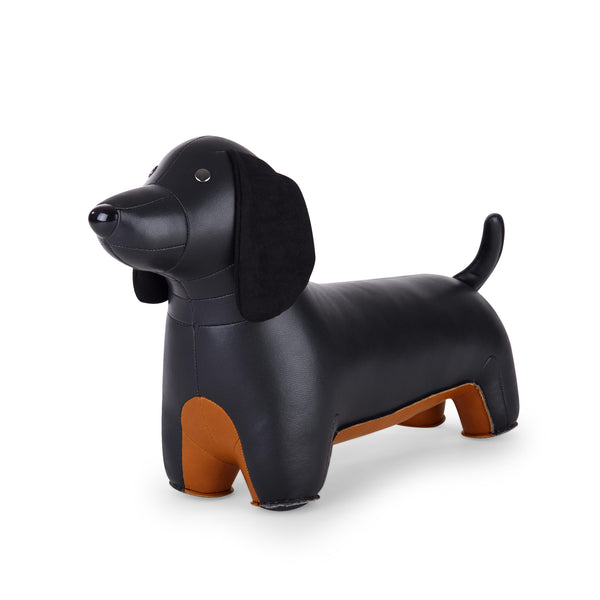 Teckel Doorstop in Black, from Zunt