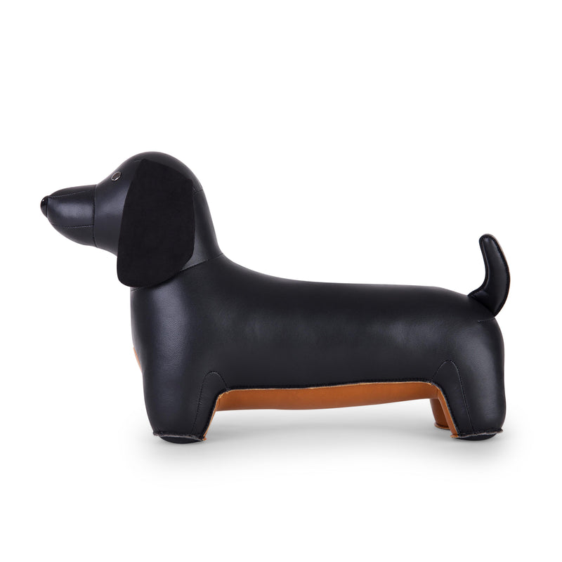 Teckel Doorstop in Black, from Zunt