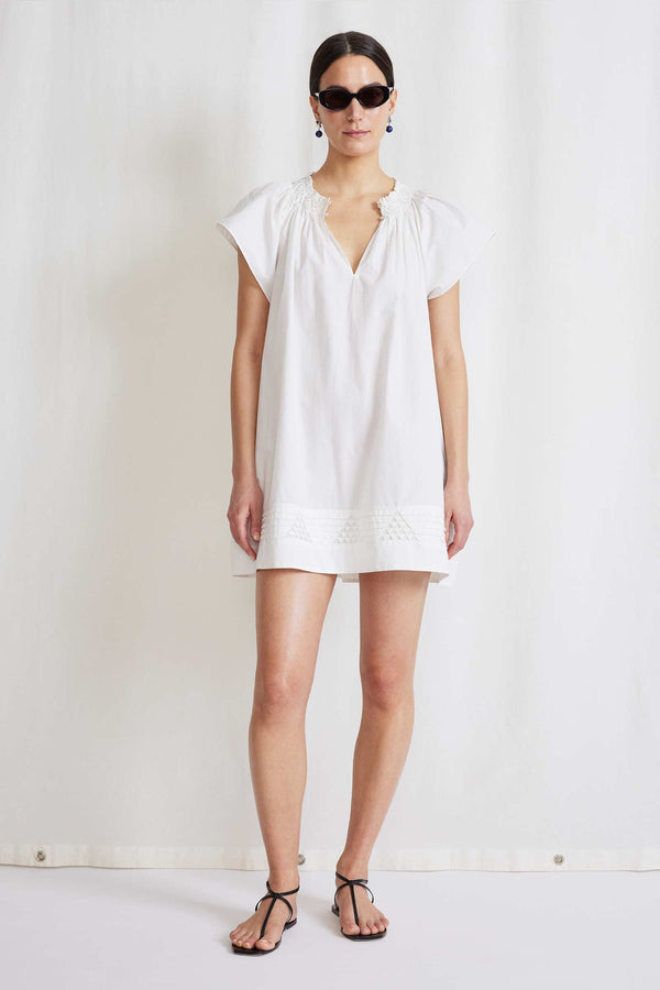 Deia Mini Dress in Cream, from Apiece Apart
