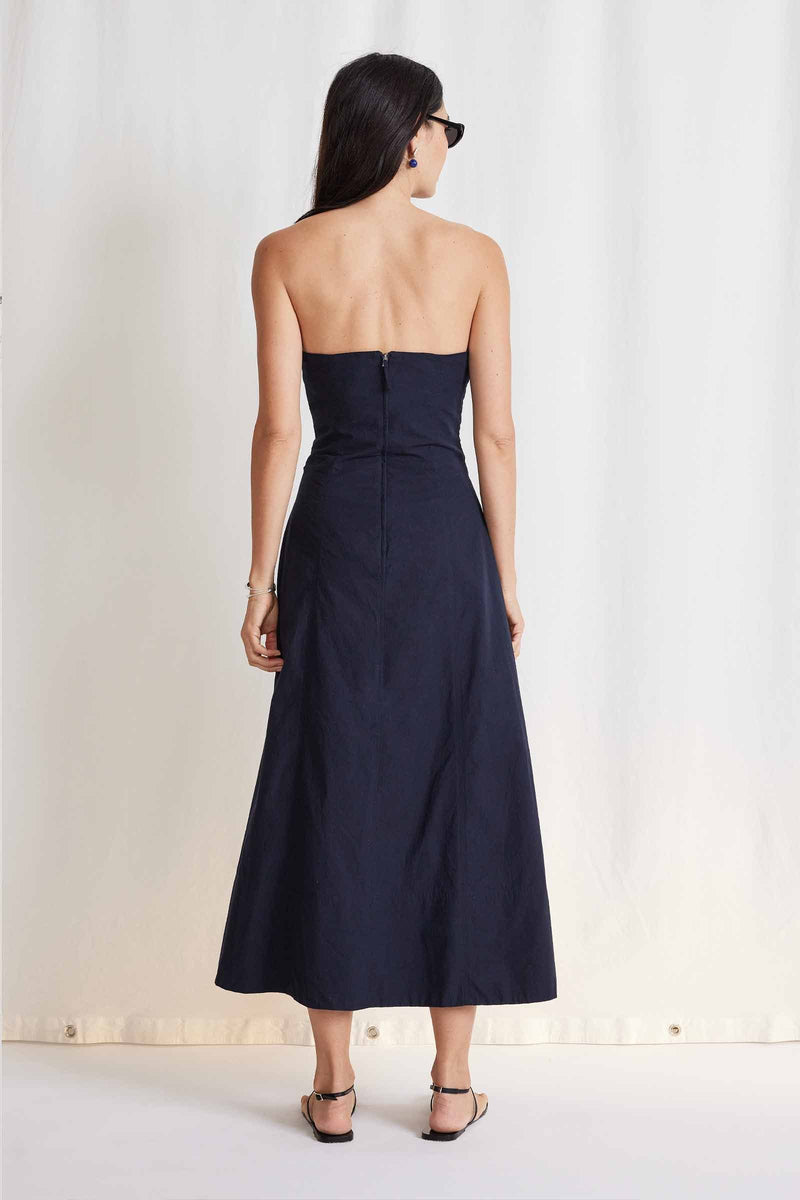 Todo Strapless Maxi Dress in Black, from Apiece Apart