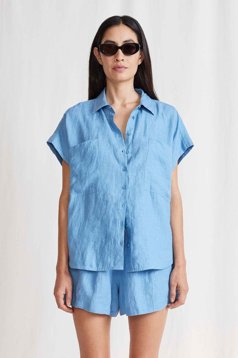 Soller Top in Robin Blue, from Apiece Apart