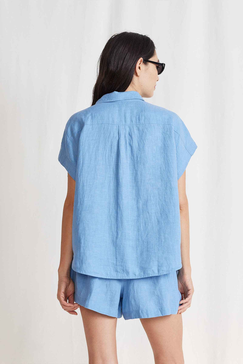 Soller Top in Robin Blue, from Apiece Apart