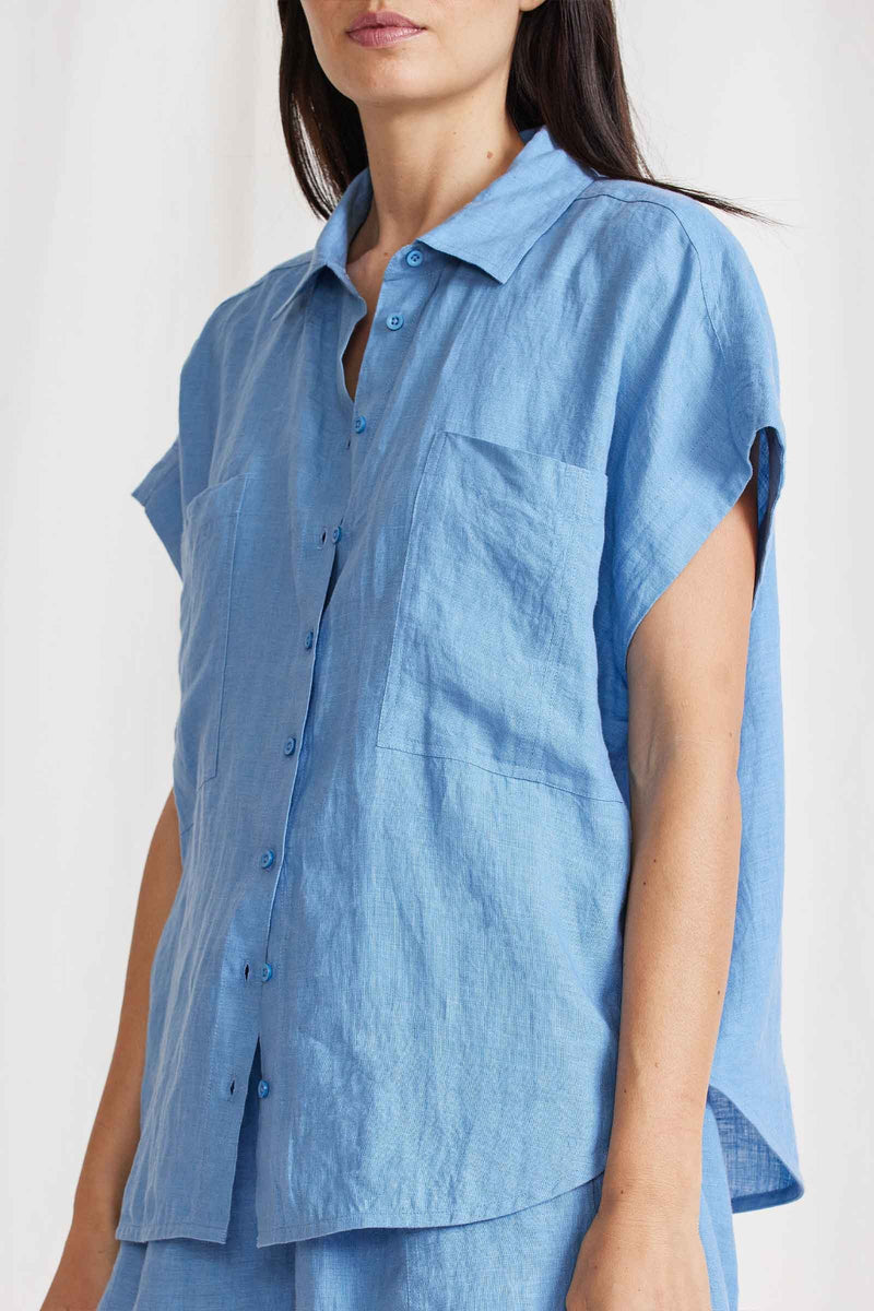 Soller Top in Robin Blue, from Apiece Apart