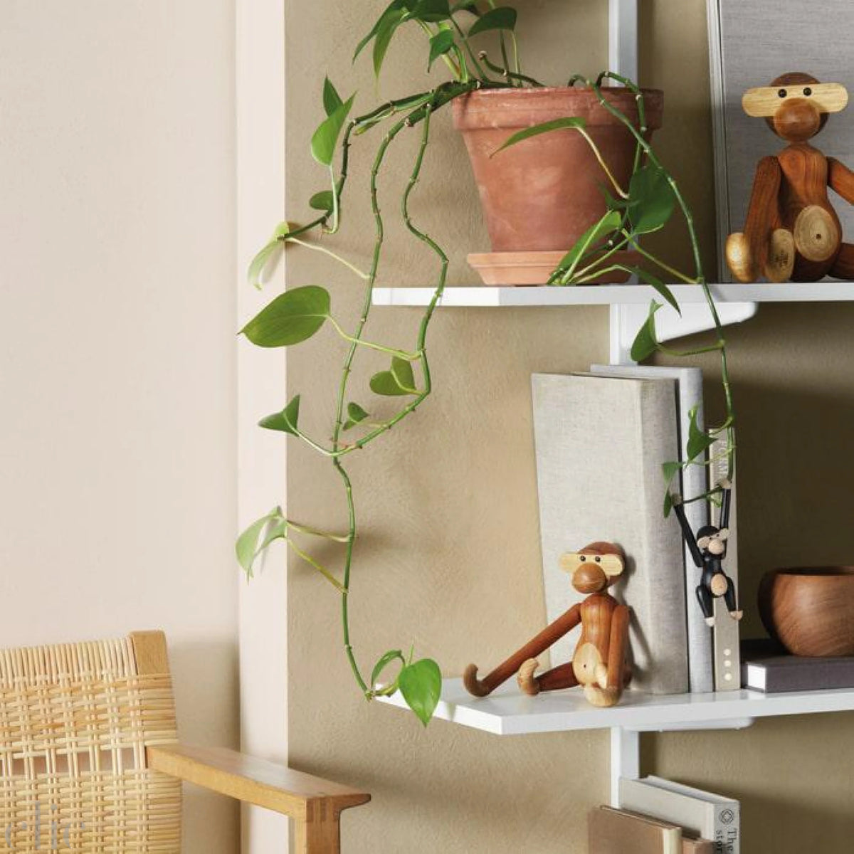 Small Monkey in Teak and Limba
