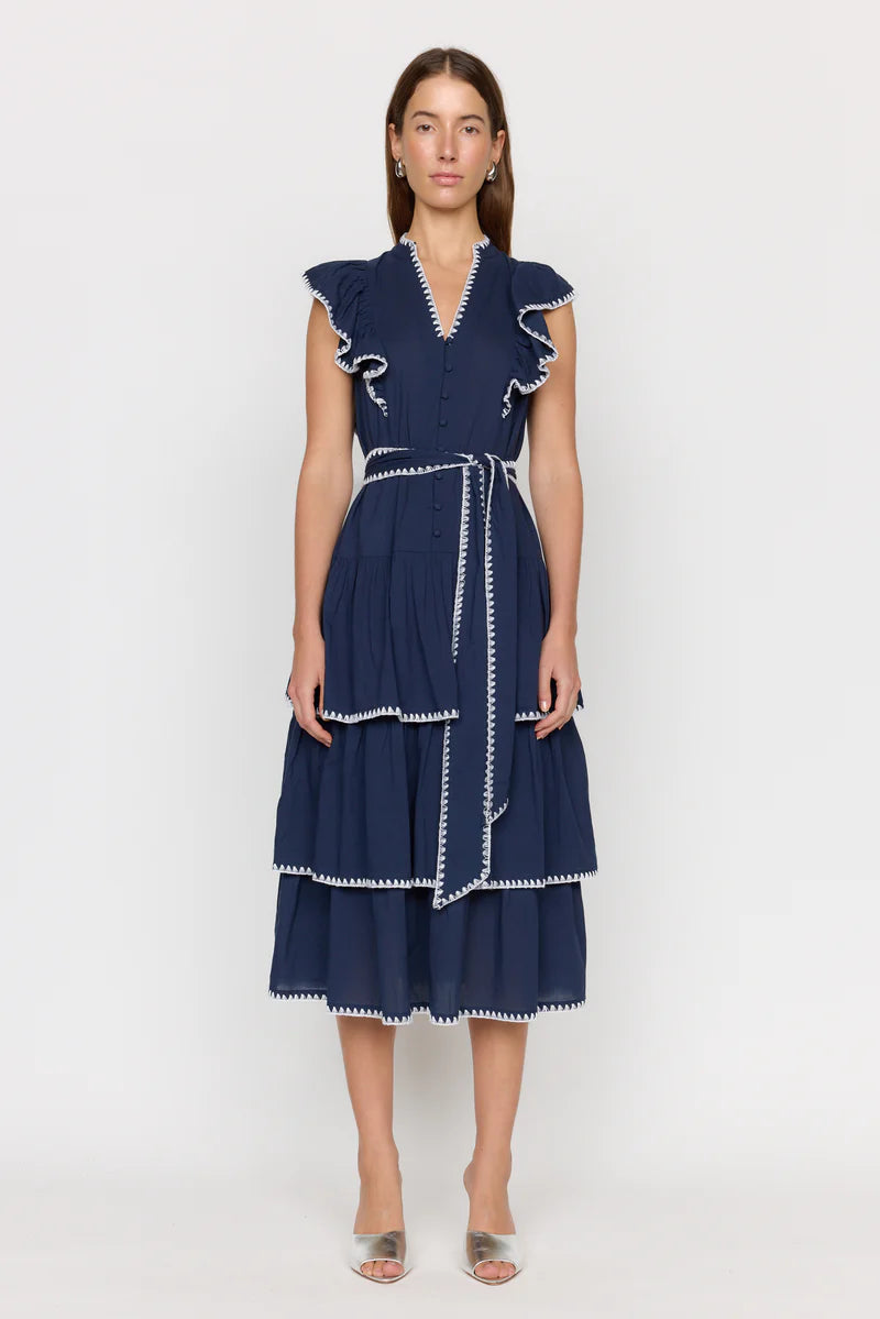 Greer Dress in Navy, from Christy Lynn