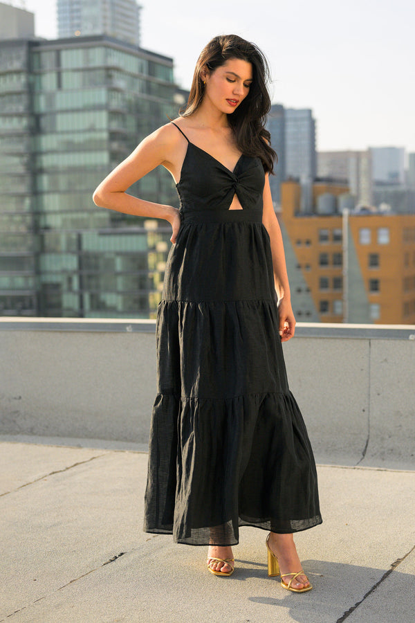 Aurora Dress in Black, from Lavender Brown
