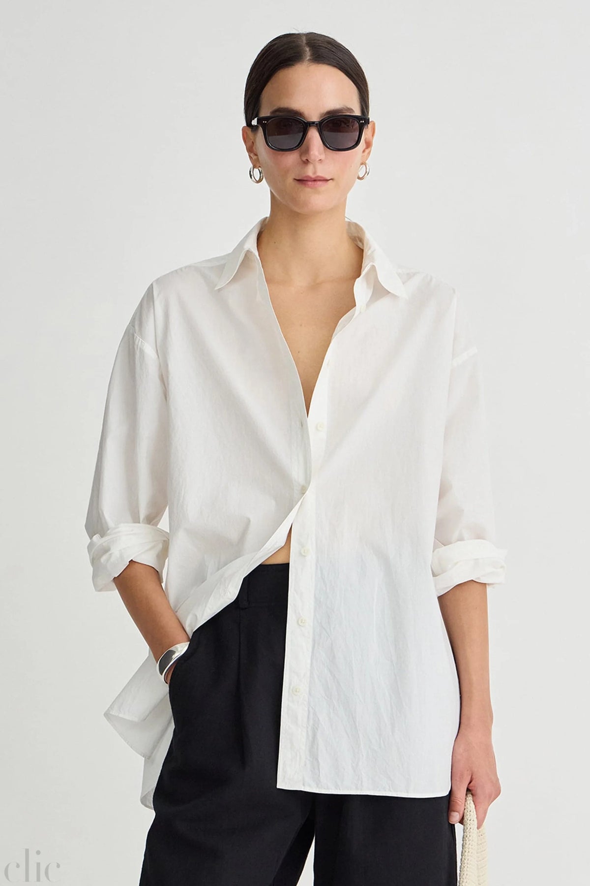 Isolde Button Down in Cream, from Apiece Apart