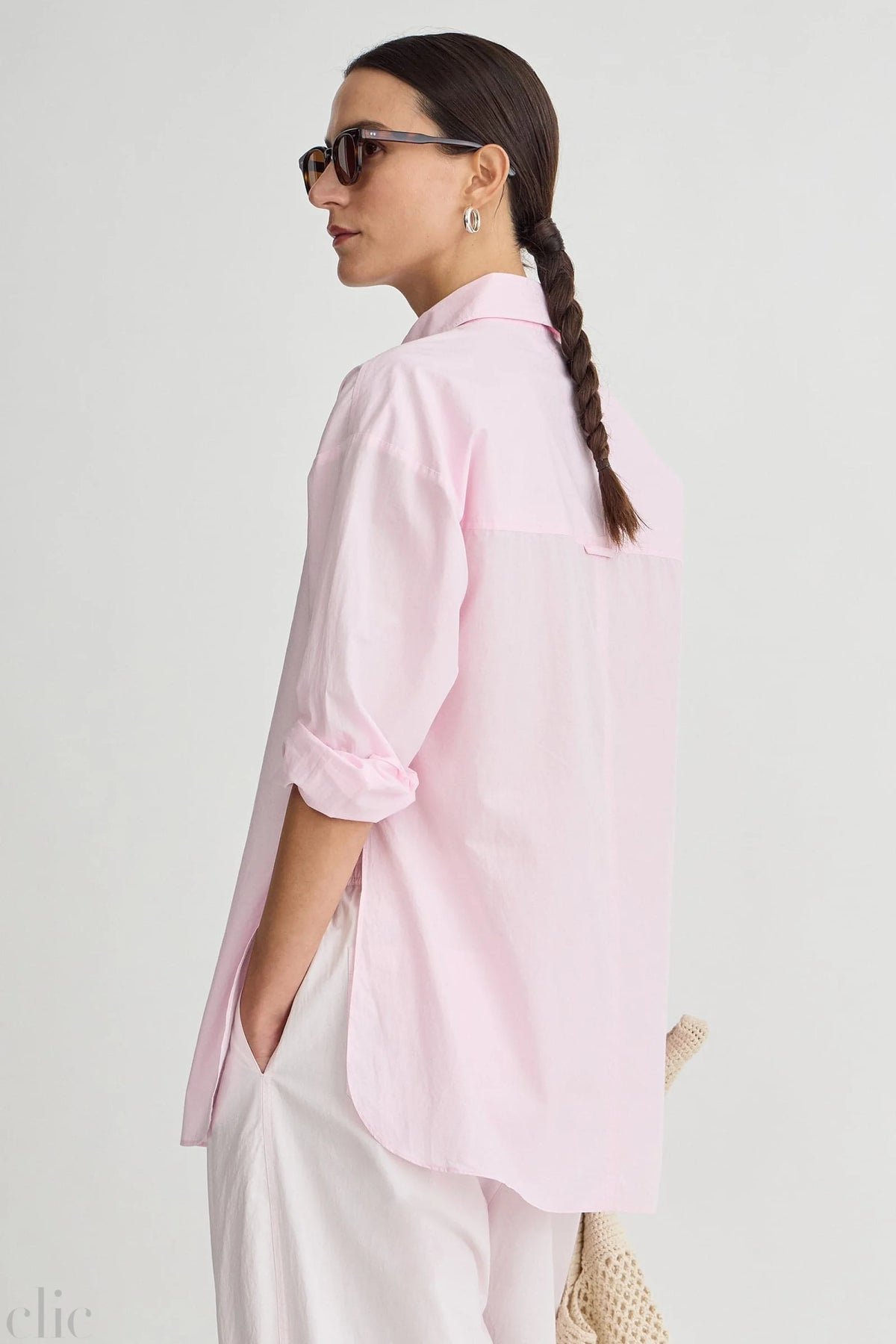 Isolde Button Down in Rosewater, from Apiece Apart