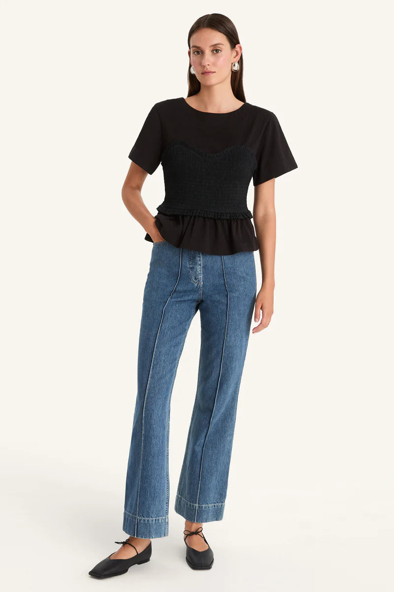 Shel Top in Black, from Merlette