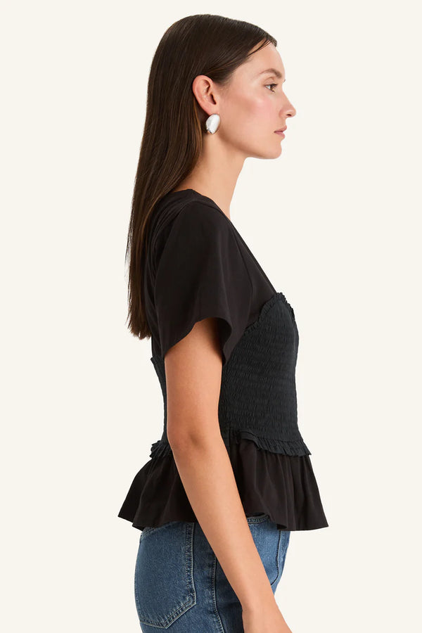 Shel Top in Black, from Merlette