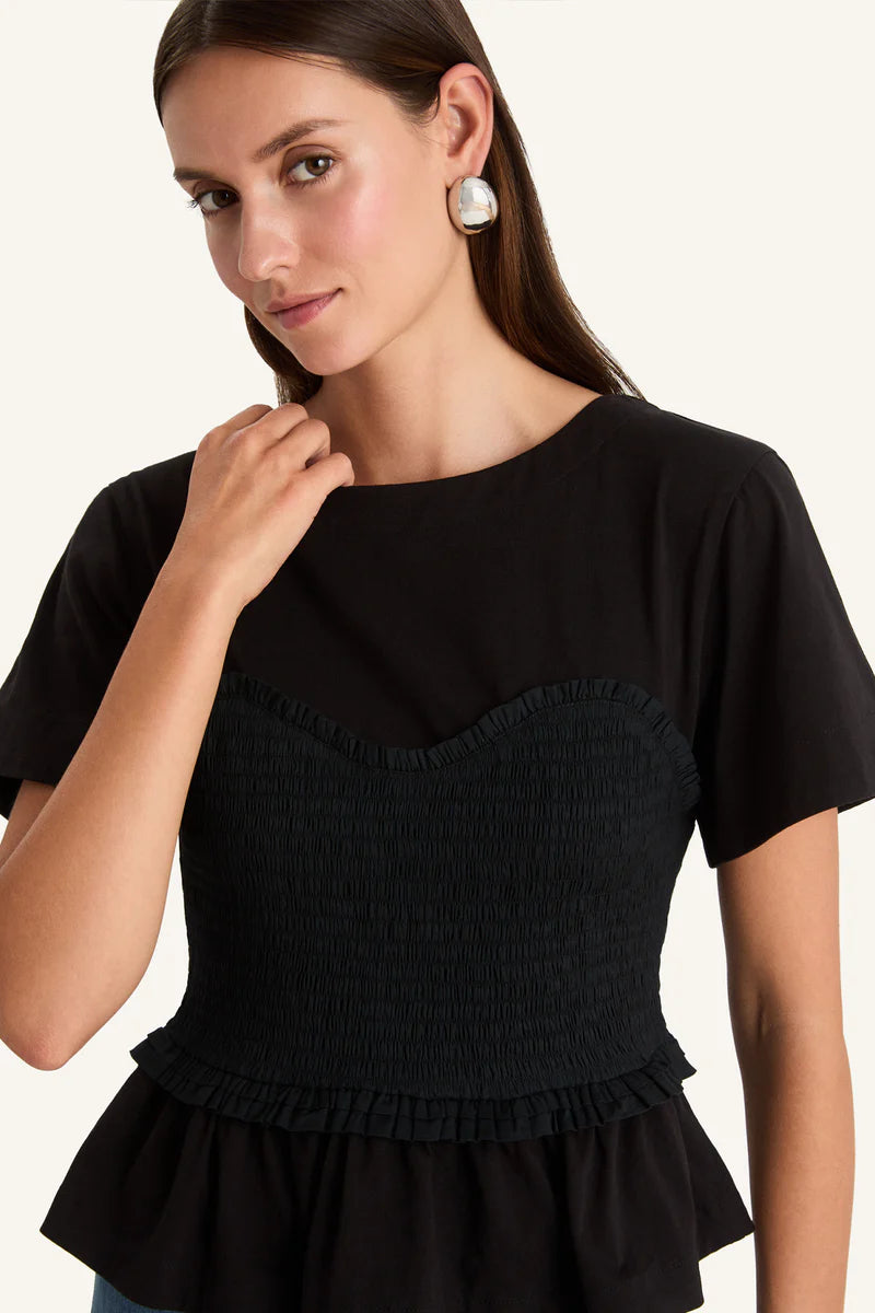 Shel Top in Black, from Merlette