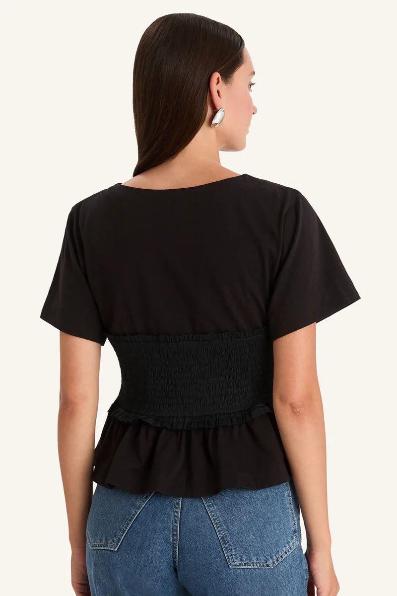 Shel Top in Black, from Merlette