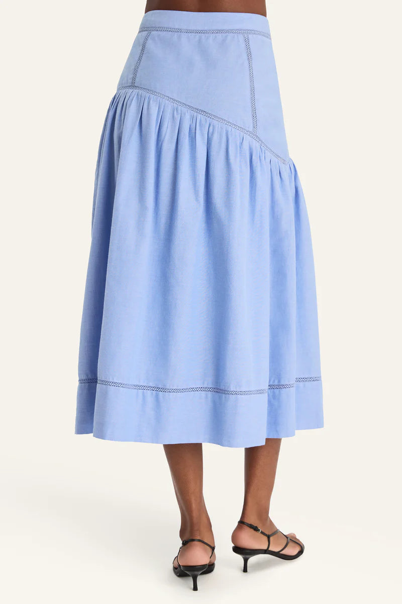 Lawrence Skirt in Chambray, from Merlette