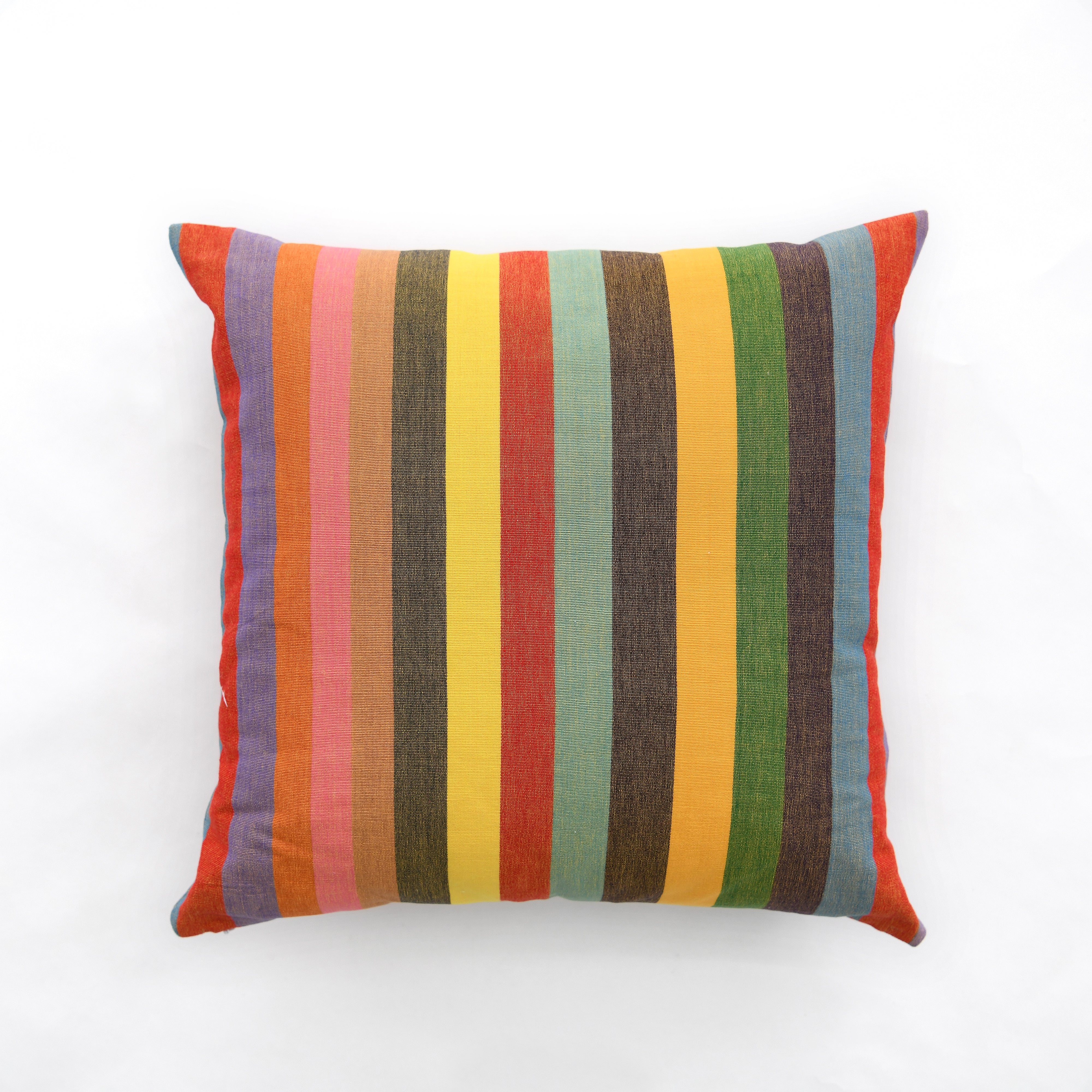 Pillow in Fiesta Stripe 24" x 24", from Garza Marfa