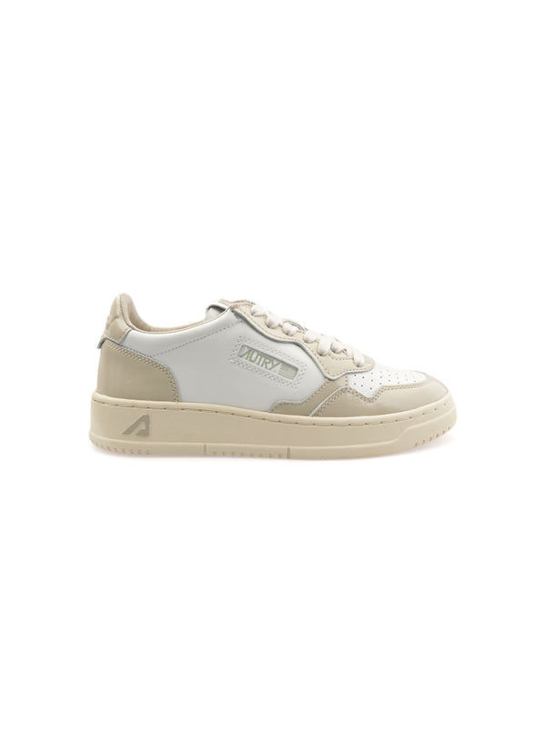 Medalist Low Sneaker in White and Foam, from Autry