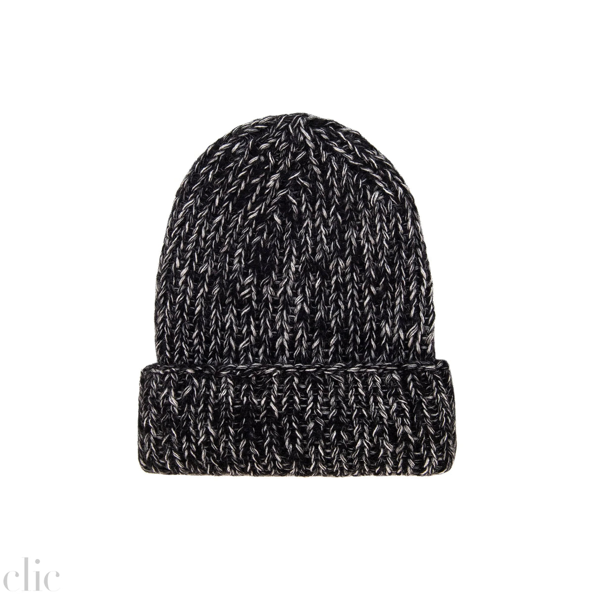 Alpaca Mohair Knitted Hat in Black & White, from Karakoram Accessories