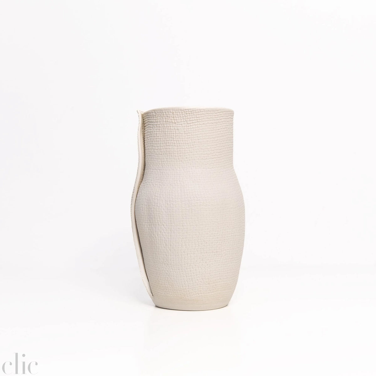 Small Burlap Vase in Cream, from CYM