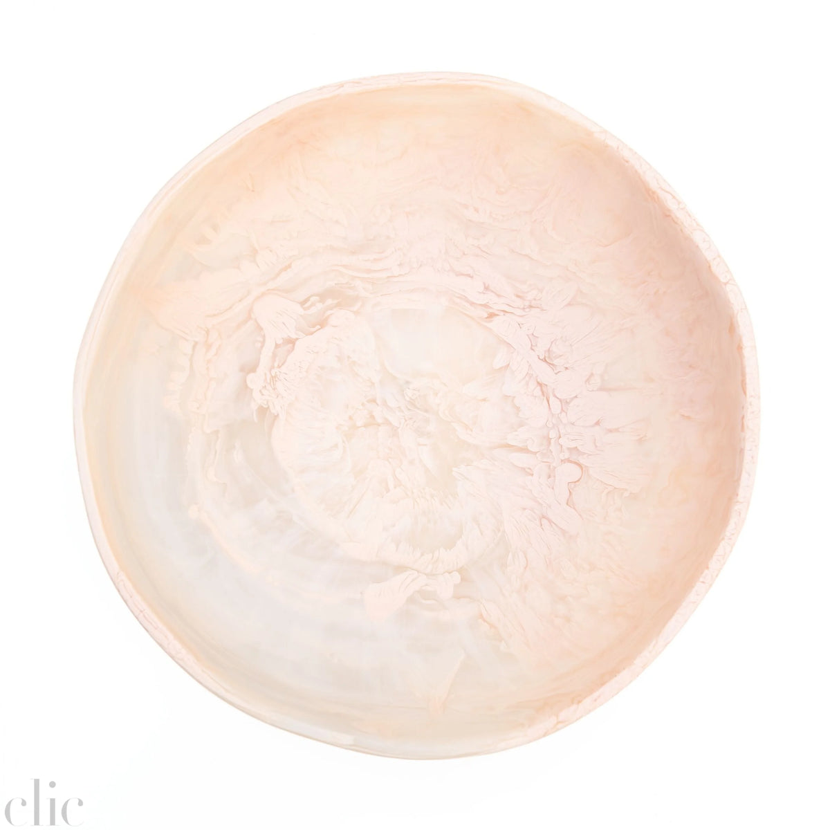 Large Wave Bowl in Blush Swirl, from Nashi Home