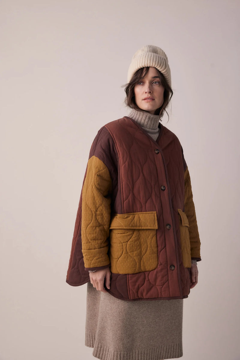 Patch Quilted Jacket, from Amente