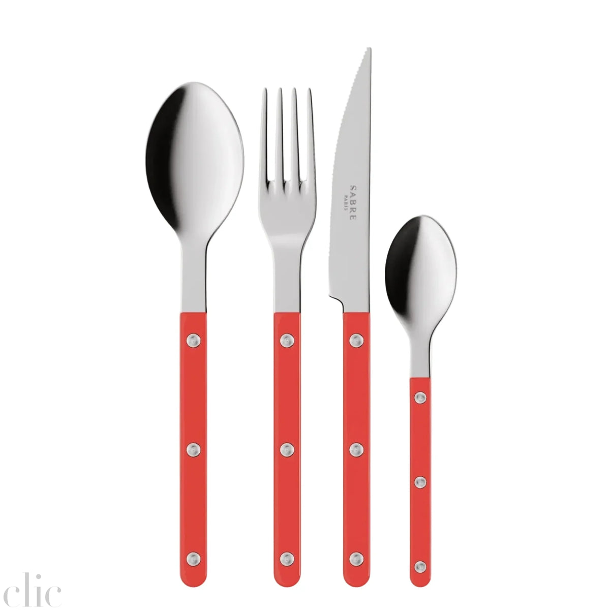 4 Piece Bistrot Set in Red, from Sabre