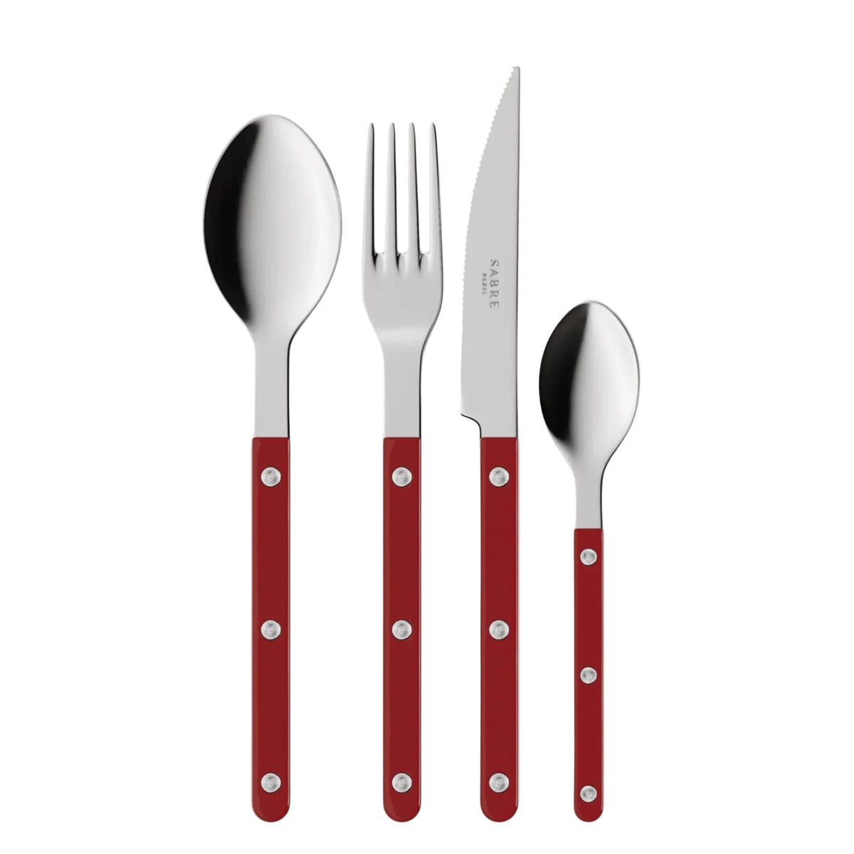 4 Piece Bistrot Set in Buegundy, from Sabre