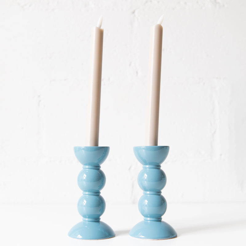 Set of 2 LED Candles in Cappuccino, from Addison Ross