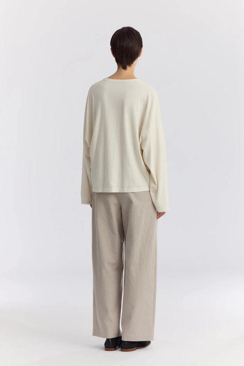 Loose Tee in Ivory, from Black Crane