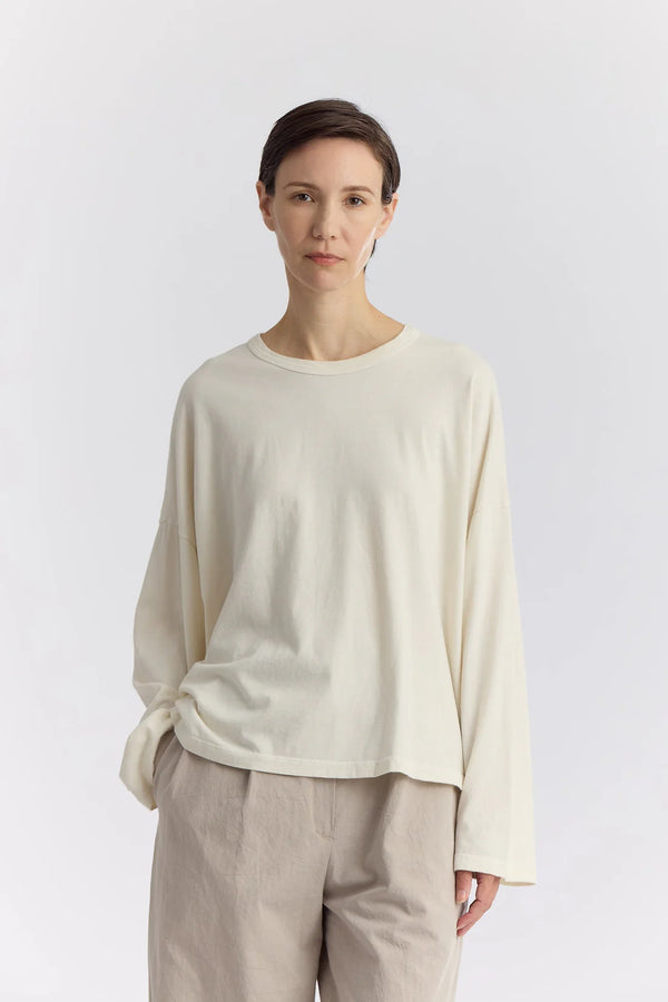 Loose Tee in Ivory, from Black Crane