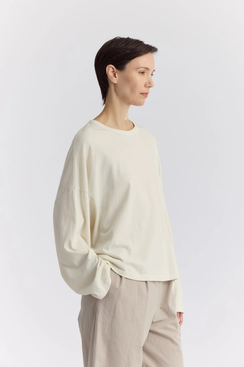 Loose Tee in Ivory, from Black Crane