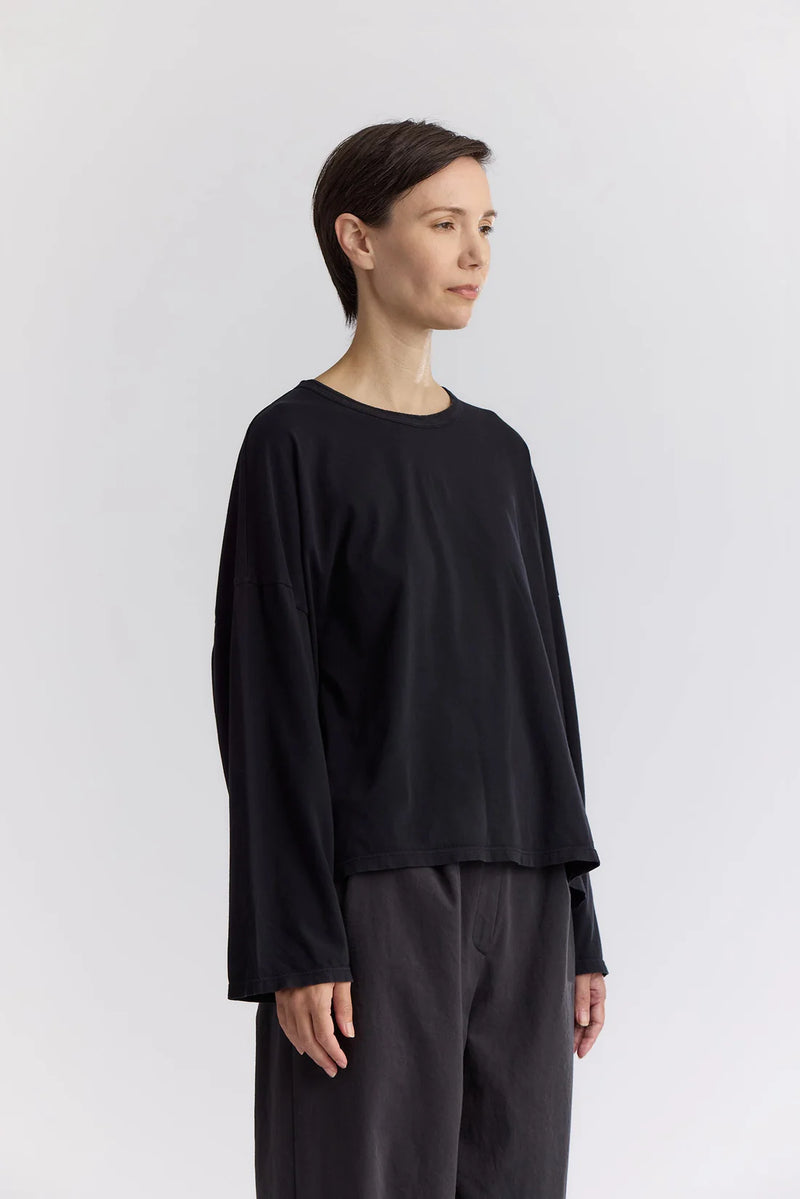 Loose Tee in Black, from Black Crane