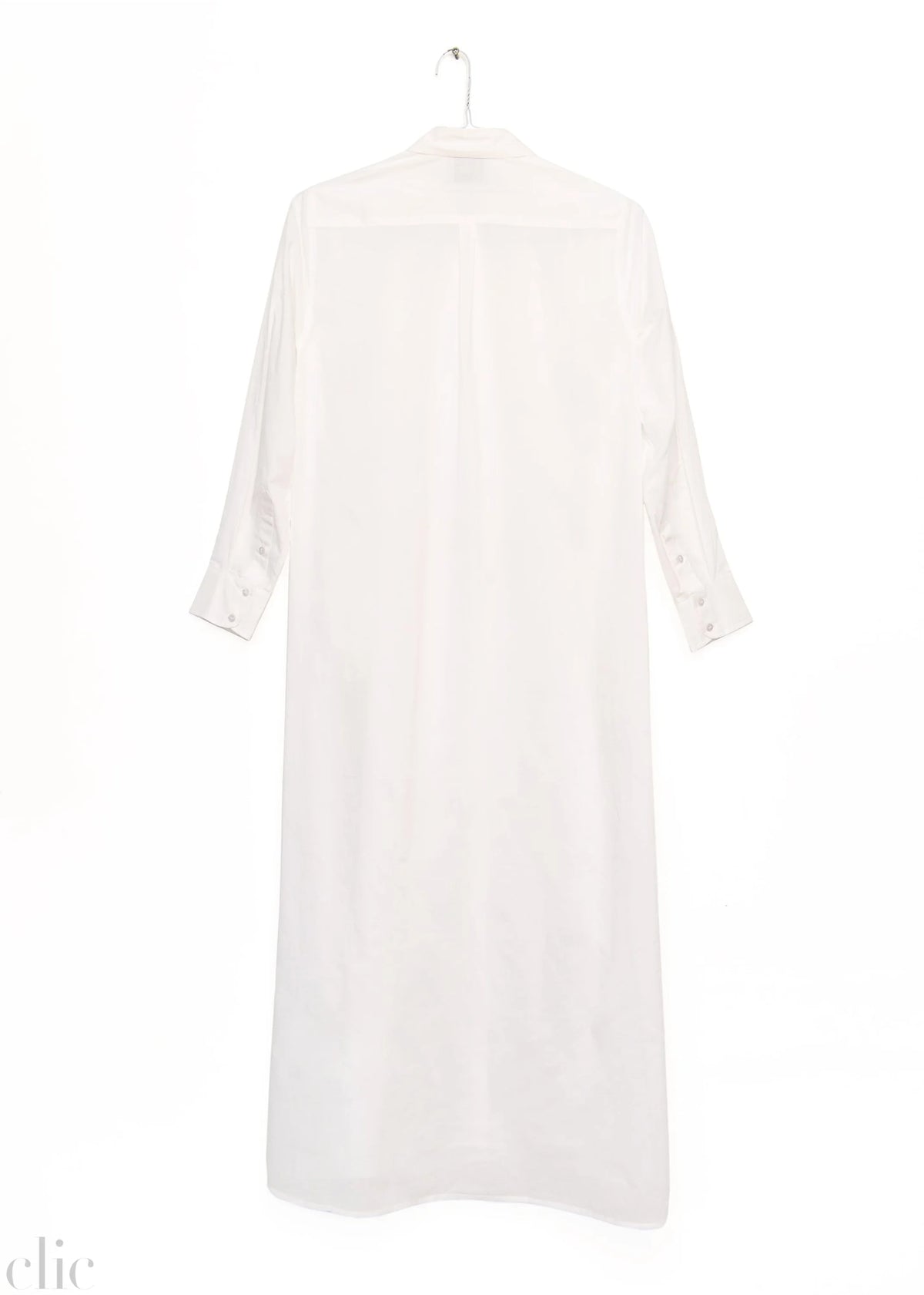 Double Sparking Palm Shirt Dress in White, from Benaras by Citrus