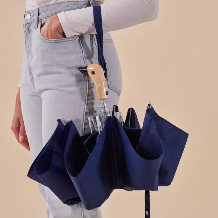 Compact Duckhead Umbrella in Navy, from Original Duckhead