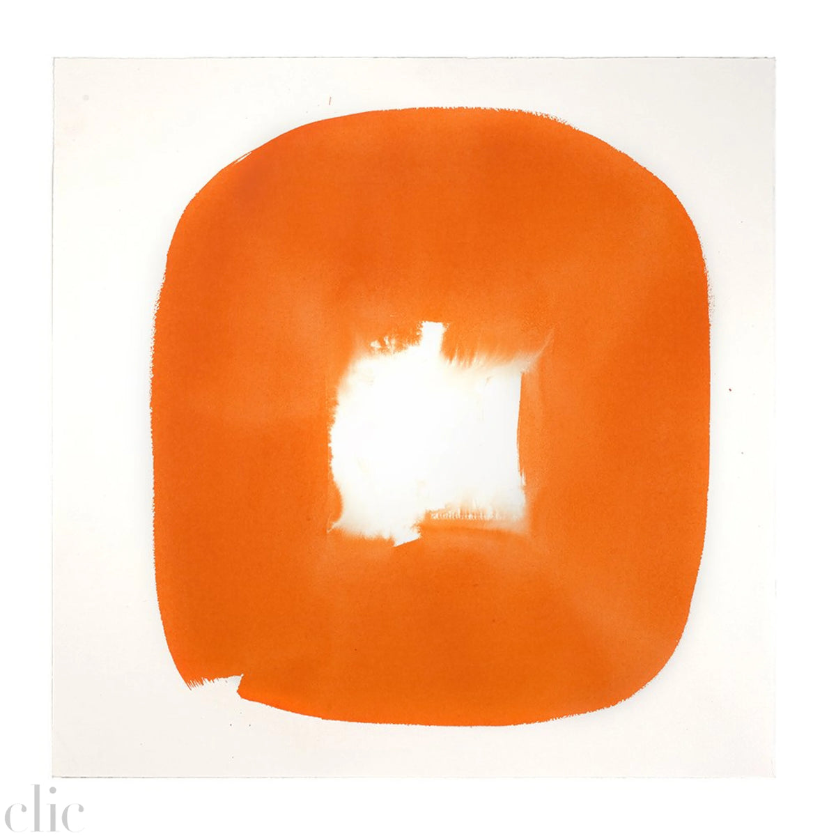 Aperture in Orange III, 21x21 by Veronique Gambier