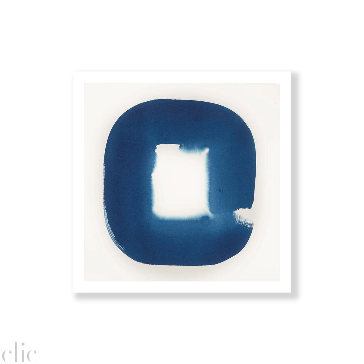 Aperture in Middle Blue VII, 21x21 by Veronique Gambier