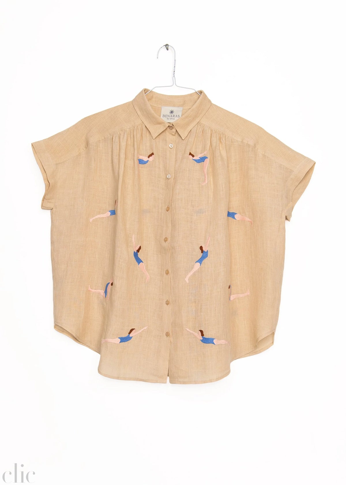 Swim Shirt in Beige, from Benaras by Citrus