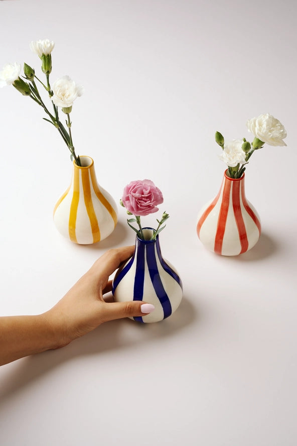 Ceramic Bud Vase in Yellow, from Casa Amarosa
