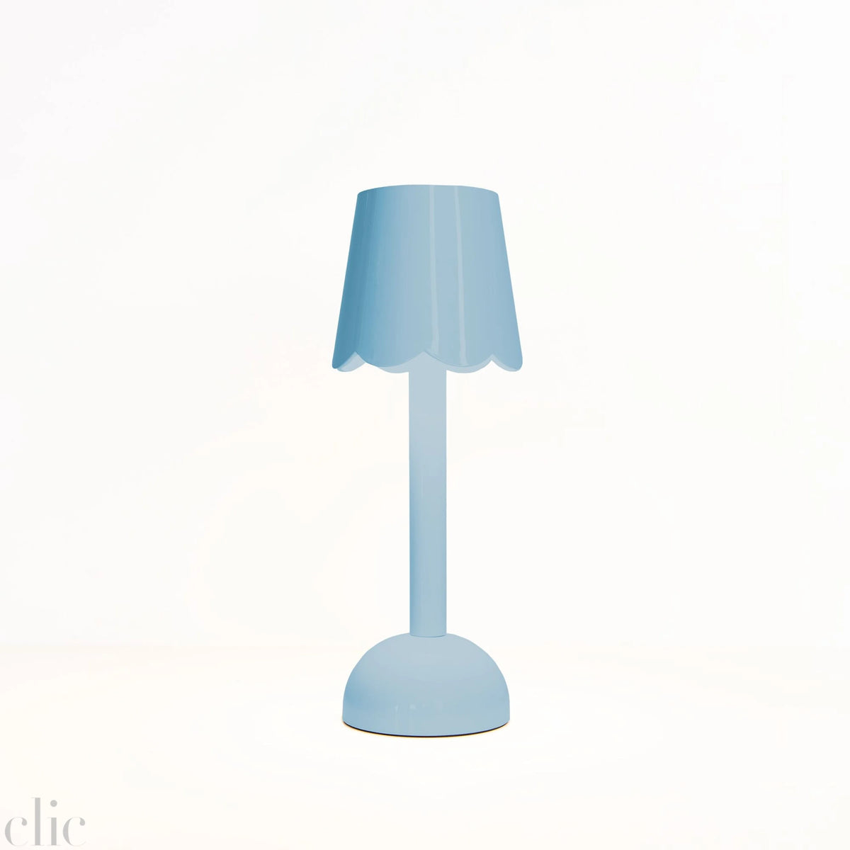 Scallop LED Lamp in Periwinkle