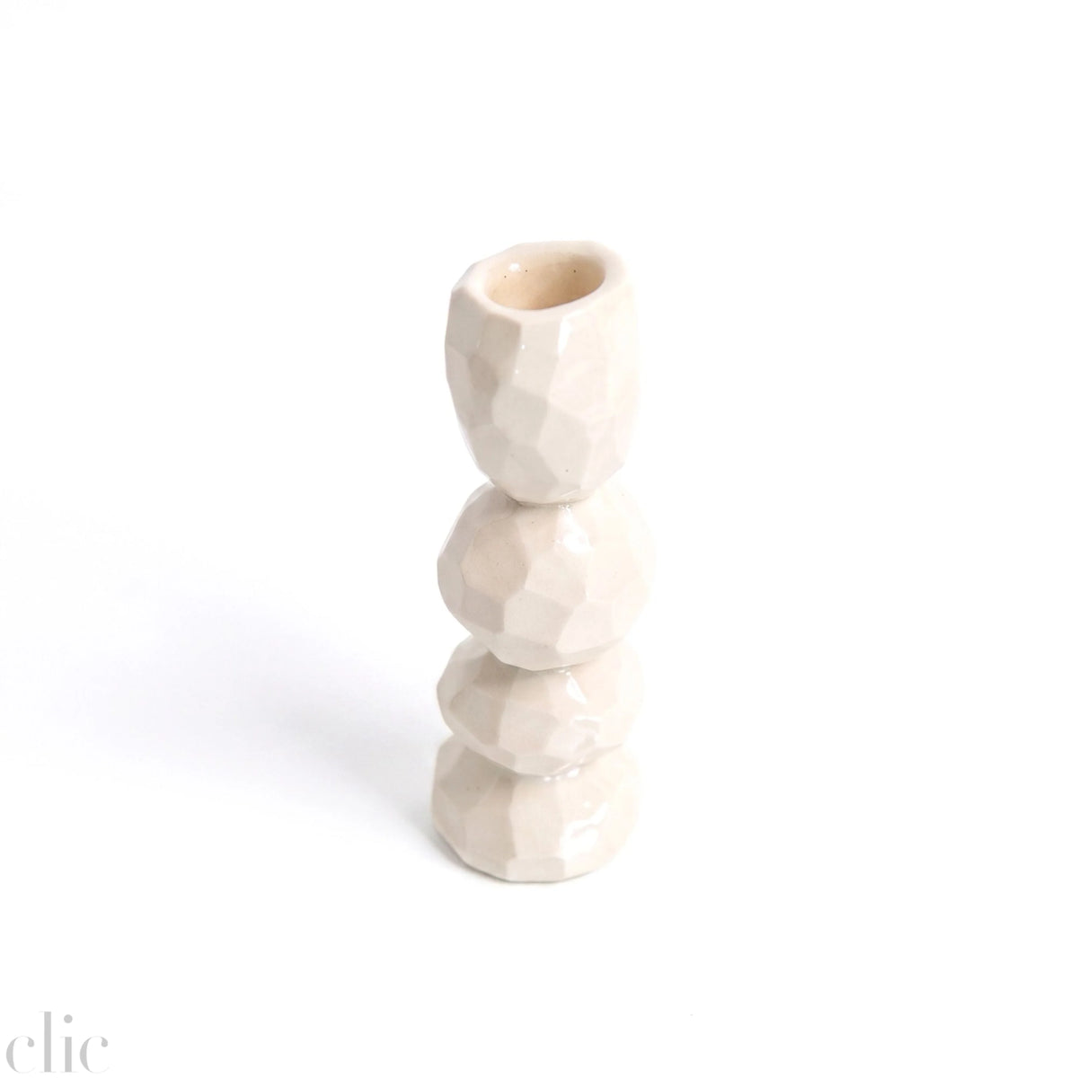 Tall Carved Candkestick Holder