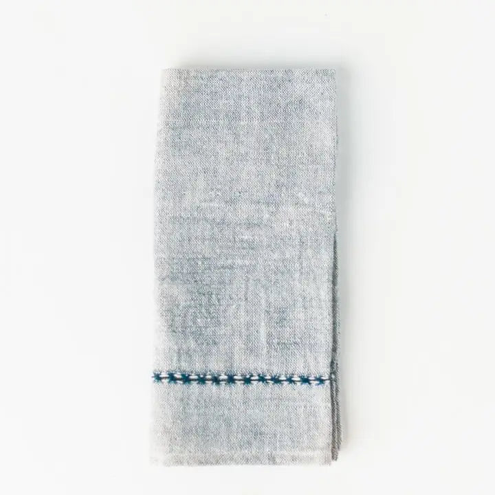 Pulled Cotton Napkin in Navy, from Creative Women
