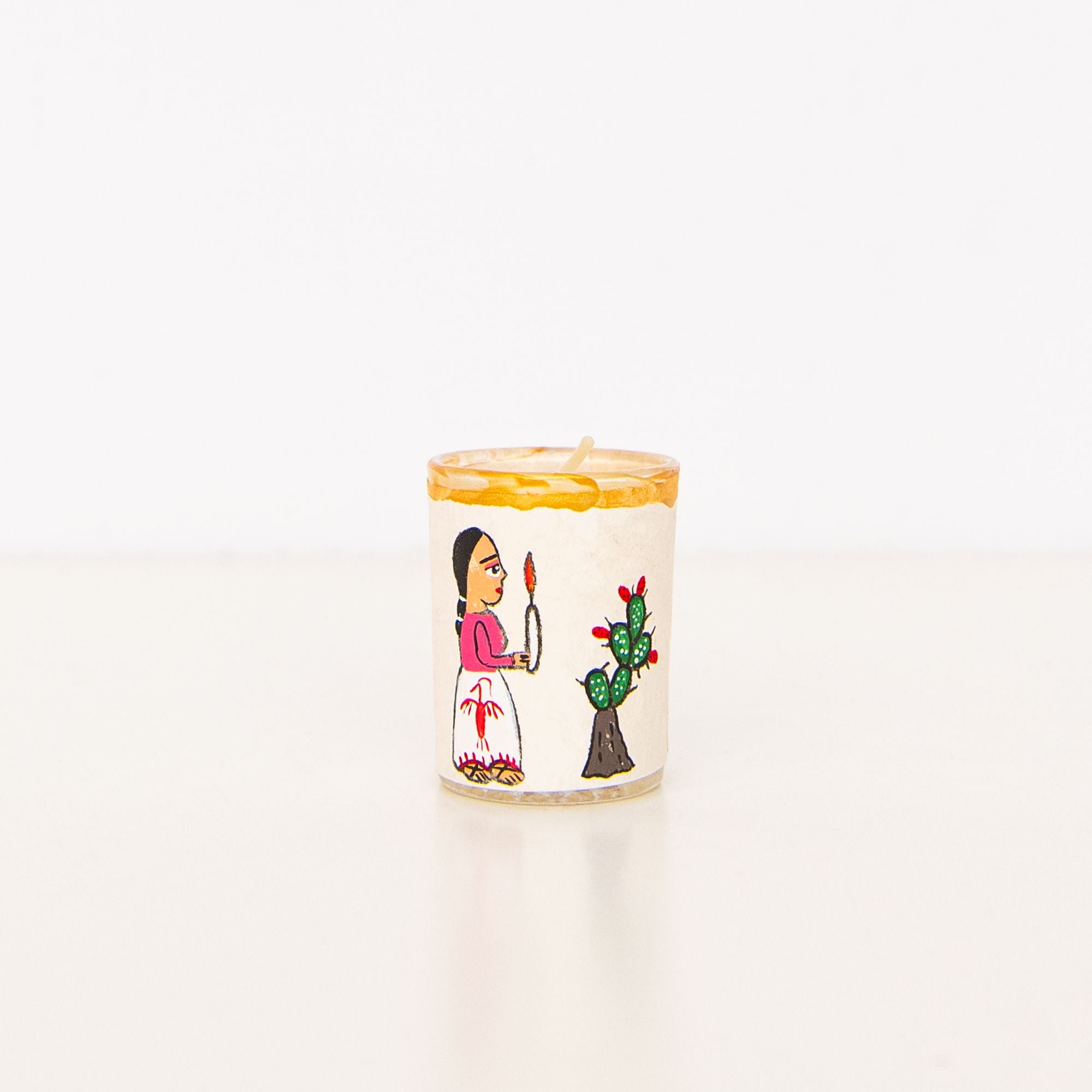 Huichol Woman with Vela Votive Holder, from River Song