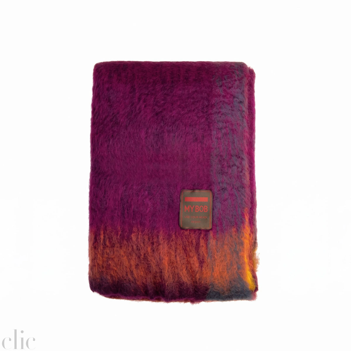 Mantac Mobe Throw in Purple and Orange