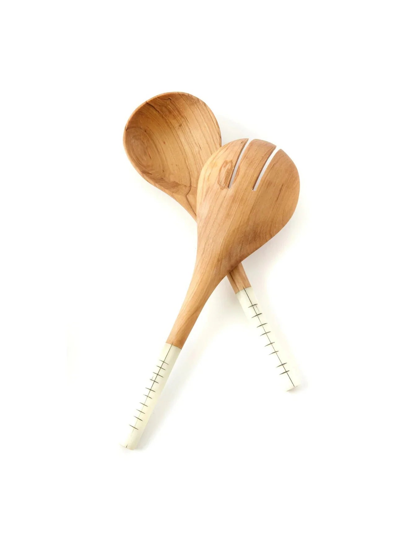 Short and Sweet Salad Servers, from Swahili African Modern