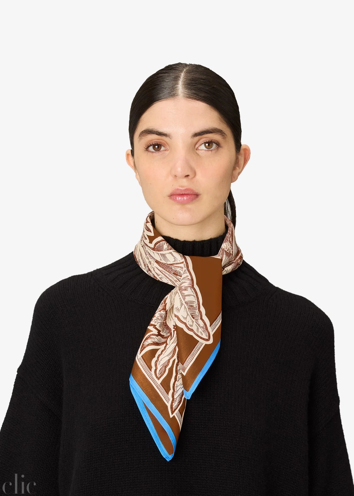 Bangalor Square Scarf in Caramel, from Inoui Editions
